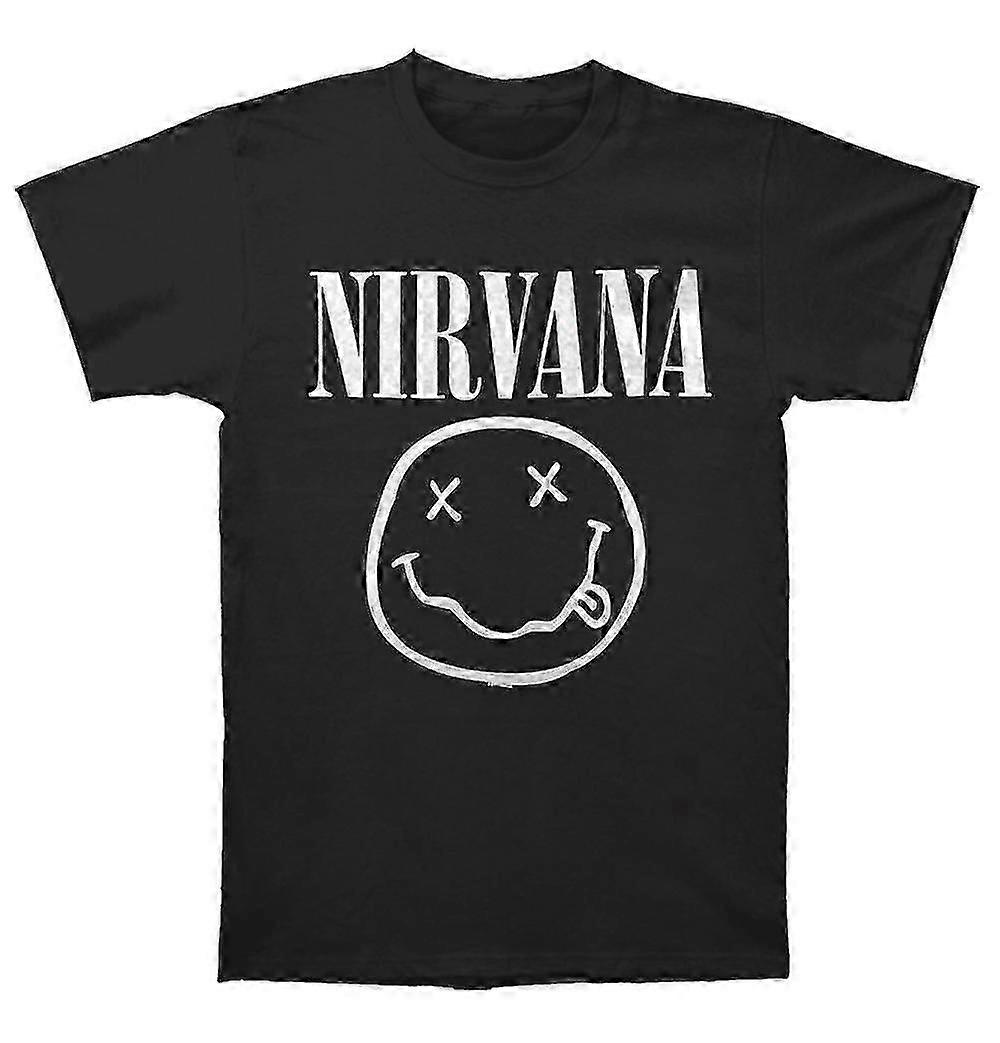 Nirvana White Smiley T Shirt