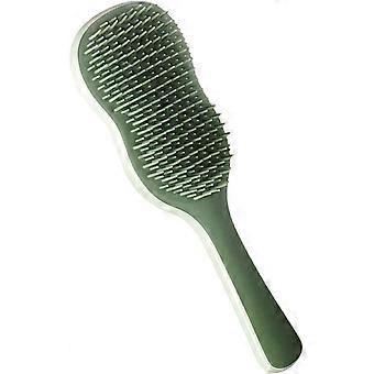 1 banana-shaped cushion brush, designed for women - a cushion massage brush suitable for easily tangled hair.
