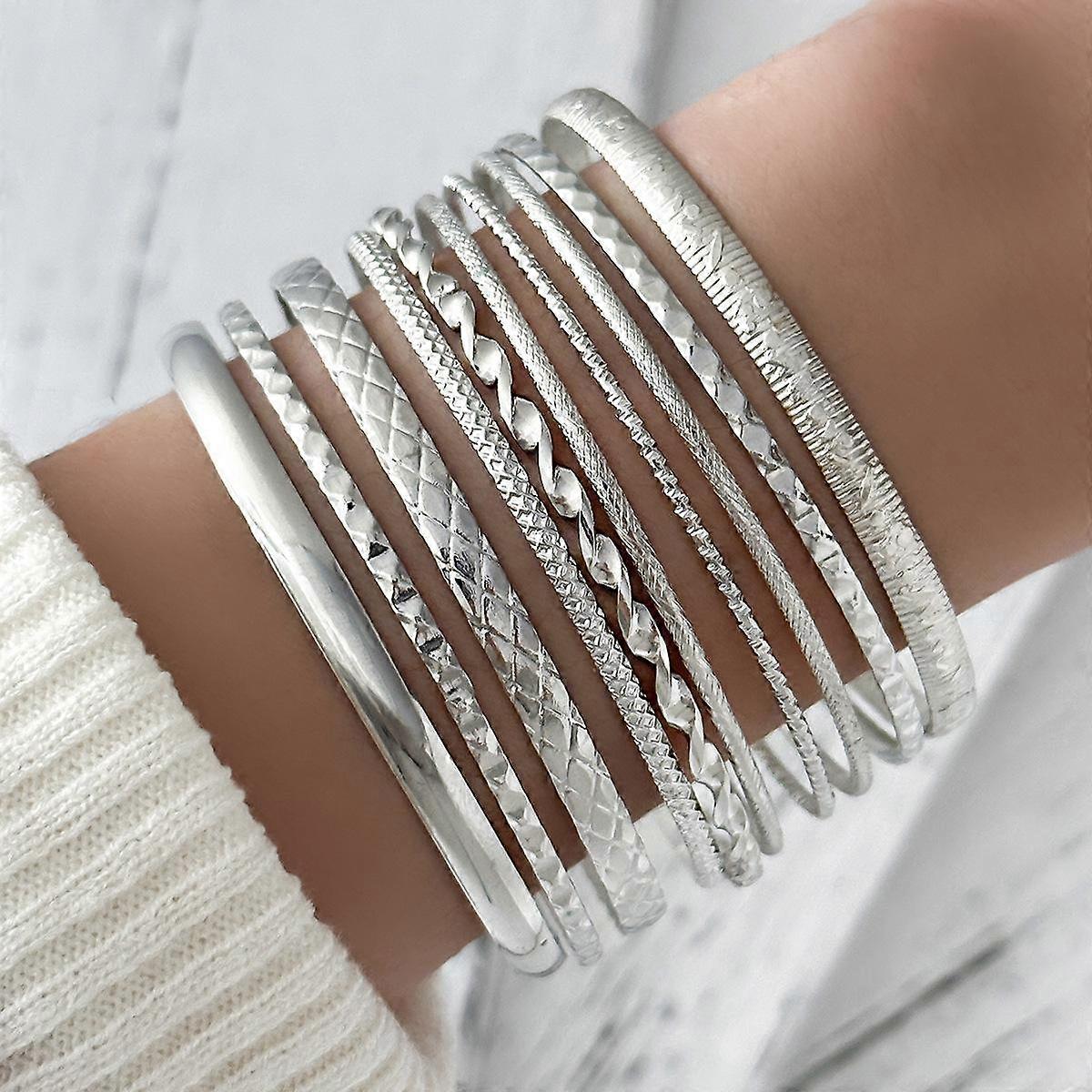 Women's Multi-element Stackable Trendy Bracelet Set