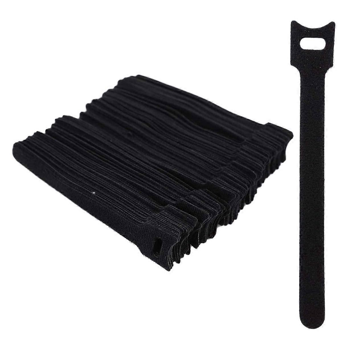 100 PCS Fastening Cable Ties Reusable, Cable Organizer, Adjustable Hook and Loop , Cable Management