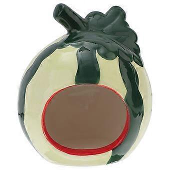 Kleintierhaus aus Keramik, Wassermelonen-Hamsterhaus zur Kühlung
