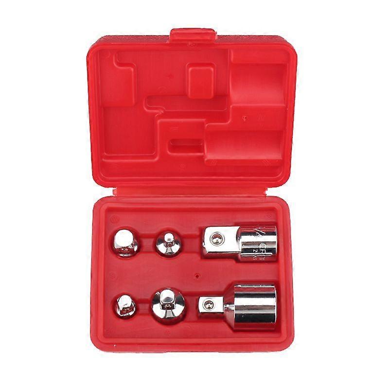 Impact Socket Adapter Set - 6 Reducing Adapters for 1/4", 3/8", 1/2", 3/4" Socket ConvertersSilver