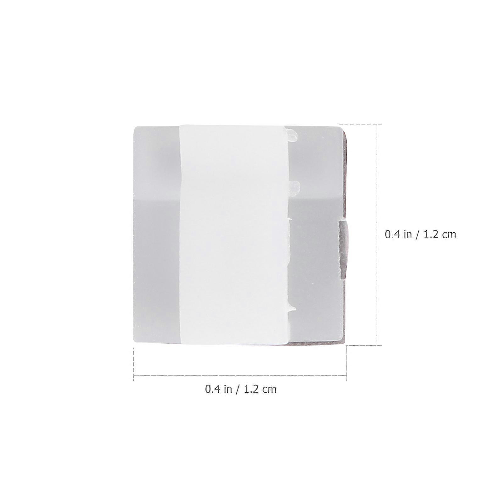Mini Cable Clips Self Adhesive Hook for Cable 100Pcs Transparent Durable Material
