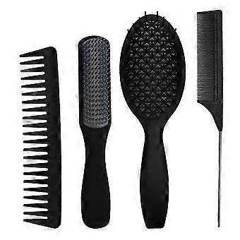 4pcs Hair Comb Set Professional Home Salon Travel Portable Detangling Hair Brush Styling Tool