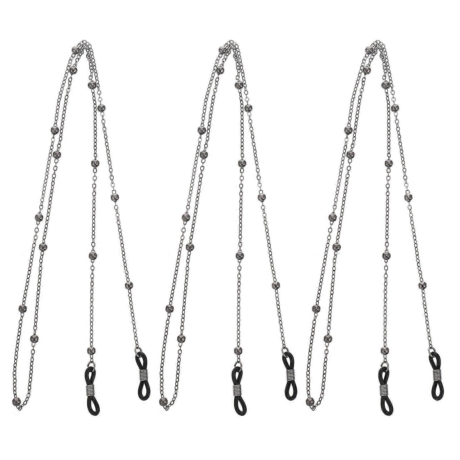 Glasses Neck Strap For Men Chain Driving Practical Copper 3Pcs