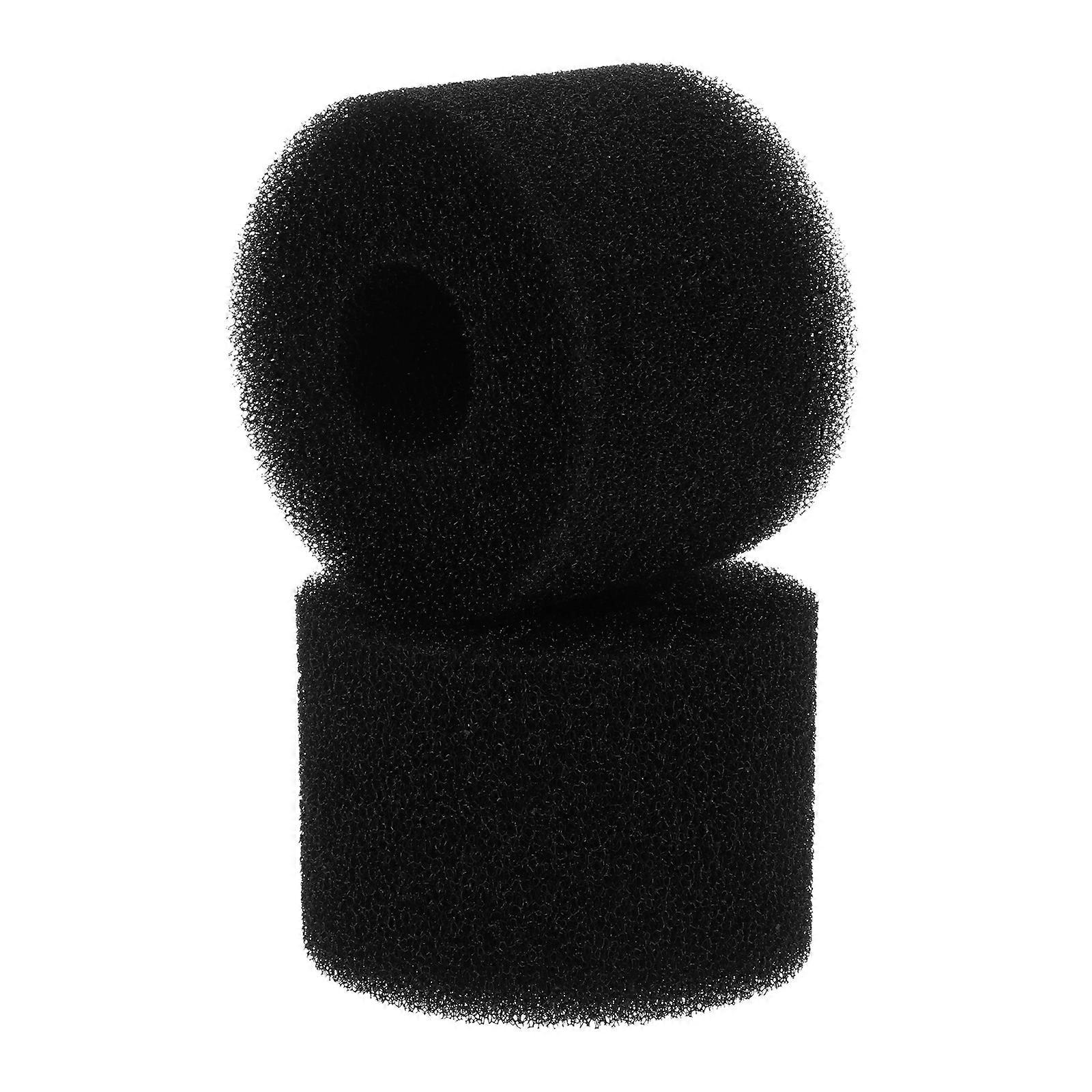 Pool Sponge Cylinder Filter Sponge for Pool Use 2Pcs Black Material