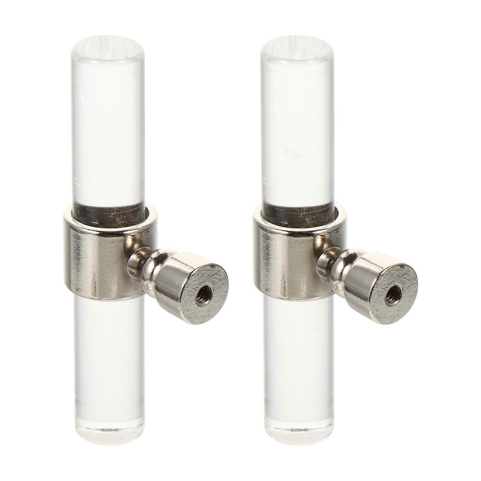 Acrylic Cabinet Door Knobs for Bathroom 2Pcs Multifunctional Drawer Handles