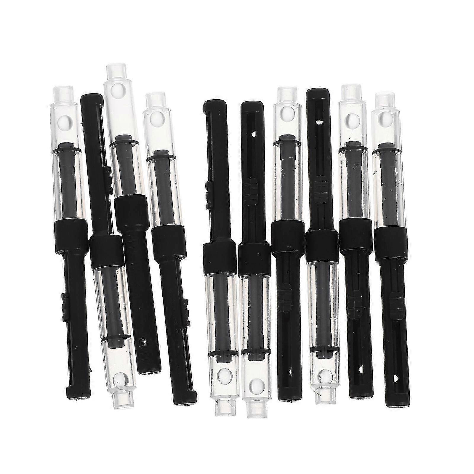 Fountain Pen Ink Converters 10Pcs Pull-Type Easy Replace for Various Brands & Models