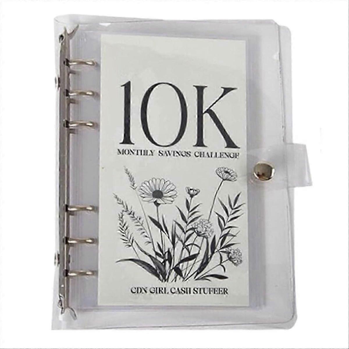 12-Month Envelopes Money Saving Challenge Binder, 10K