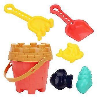 Beach Sand Kit Children Beach Toy Set compatible with Outdoor Activities Assorted Color 5.70X5.31X5.31inch Building Castles 1 Set