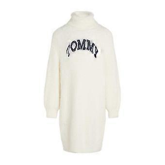 Tommy Hilfiger Girls Fluffy Turtle Neck Jumper Dress