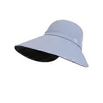 Big Brim Women Summer Hats Outdoor Travel Beach Bucket Hat for Woman Panama Hats Teenager Girls Ponytail Cap Adjustable Brim