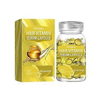 Yellow Hair Essential Oil Capsules - Repair, Moisturize & Shine for Soft Hair - 30pcs