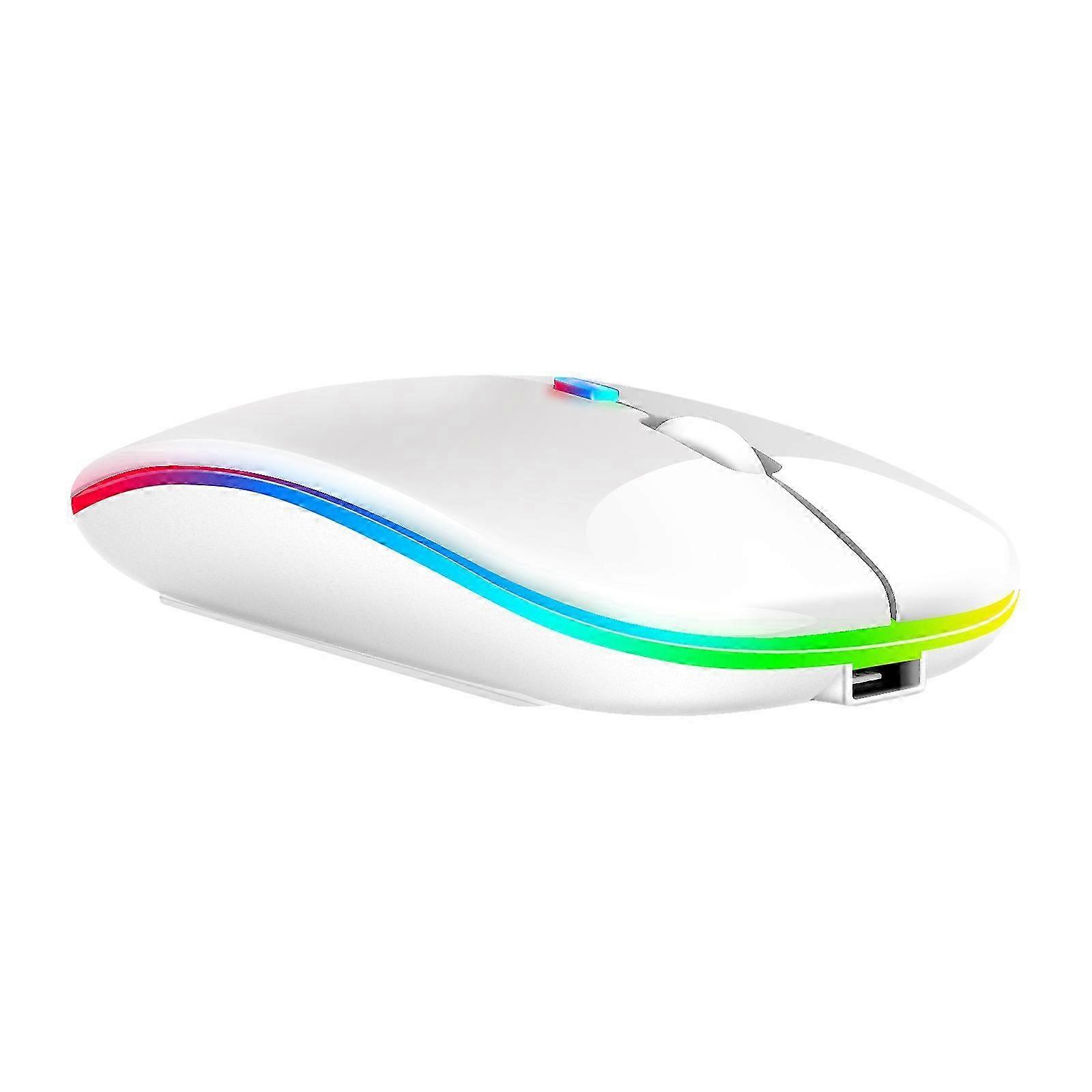 RGB USB Rechargeable Bluetooth Wireless Mouse for Computer & Laptop Use