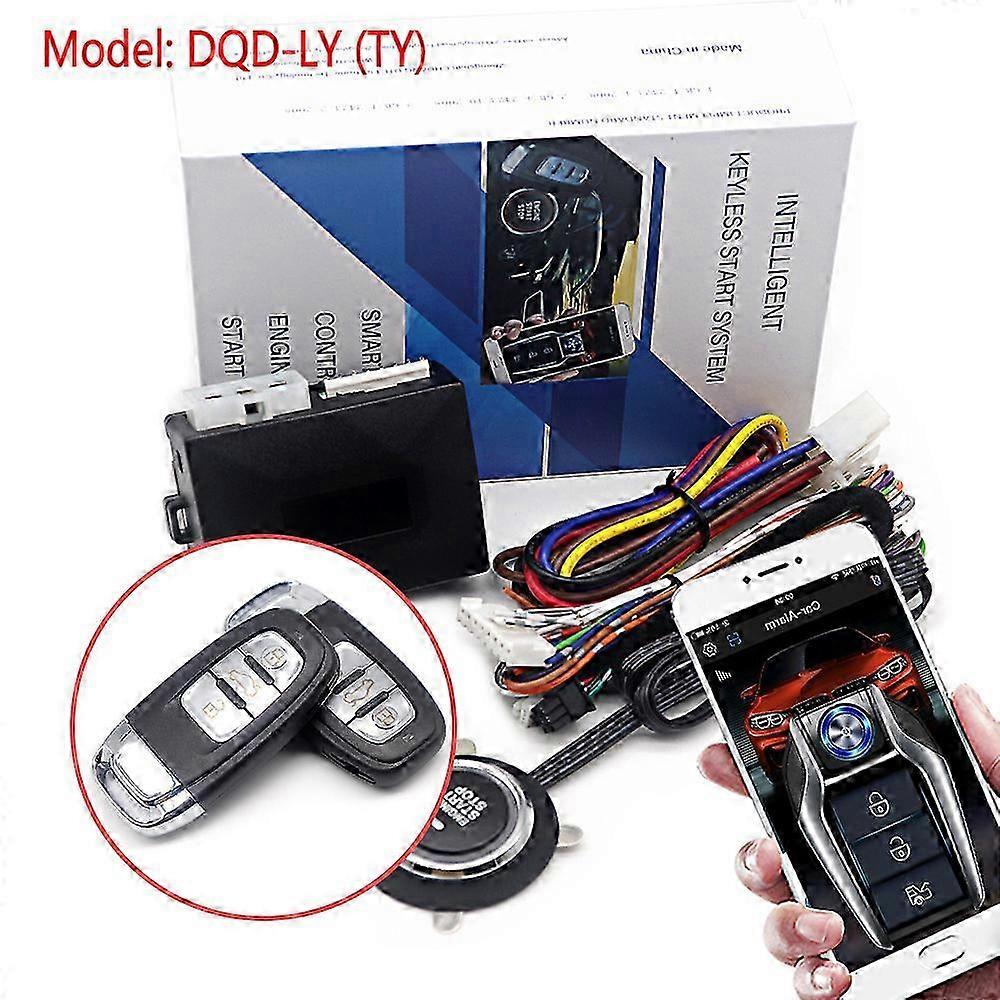 GM anti-theft alarm automatic start-stop system remote engine ignition automatic start kit keyless one-button start system V2