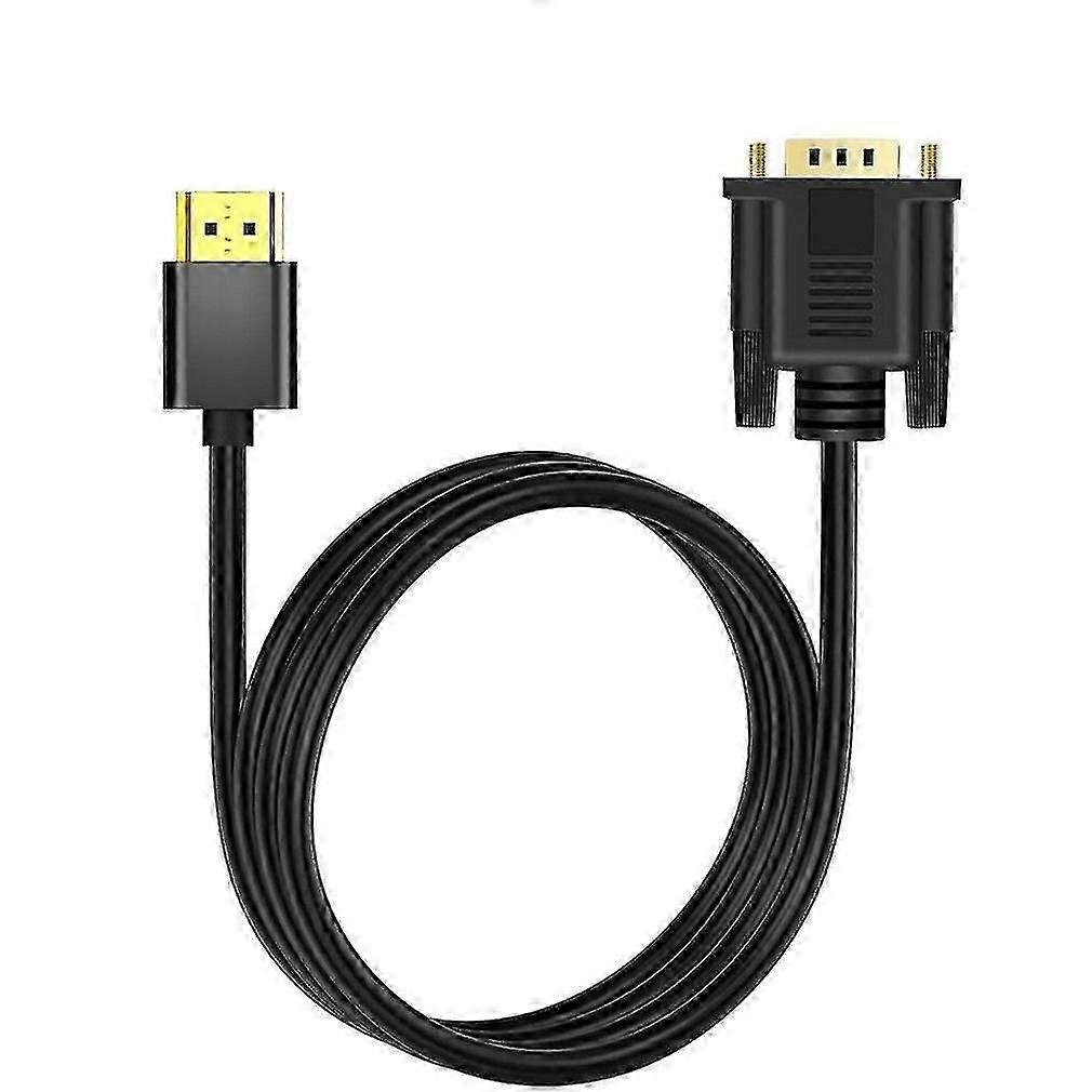 Hdmi-compatible To Vga Conversion Line With Chip Quick Installation Simple Operation No Software And No Setting