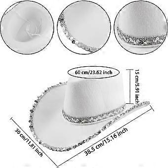 4 Pack Texan Country Cowboy Hat Party Accessory for Women