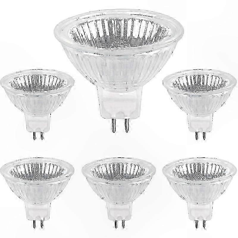 GU5.3 Halogen Bulbs, 12V 50W, 6 Pack
