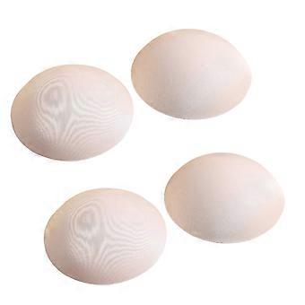 Replacement Bra Pads for Women, 2 Pair Molded Nude Cup Inserts with Fabric-Look Texture for Workout and Casual Bras  color os