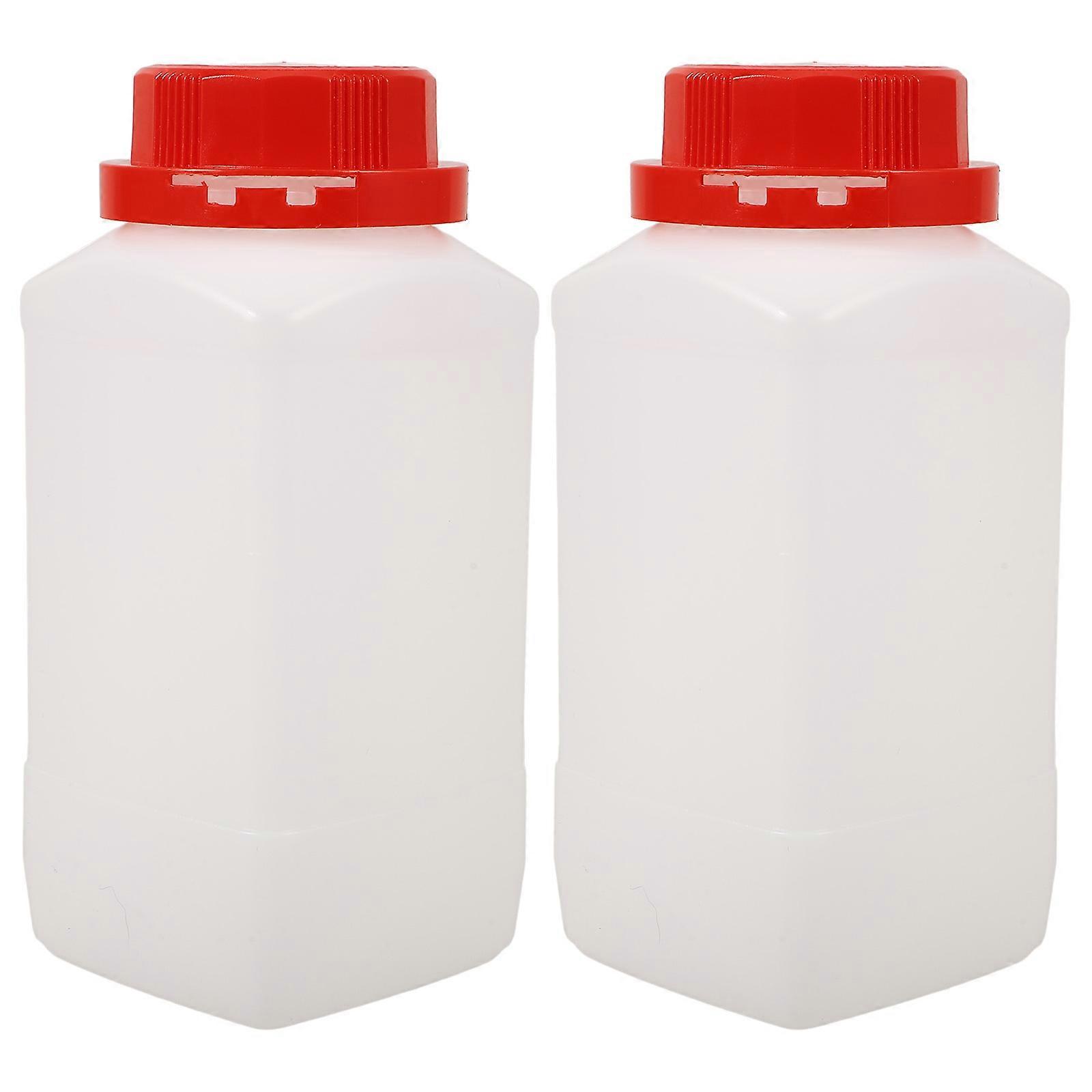 2pcs Empty Bottle 1000ml Sample Bottle Empty Reagent Bottle Chemical Bottle Container