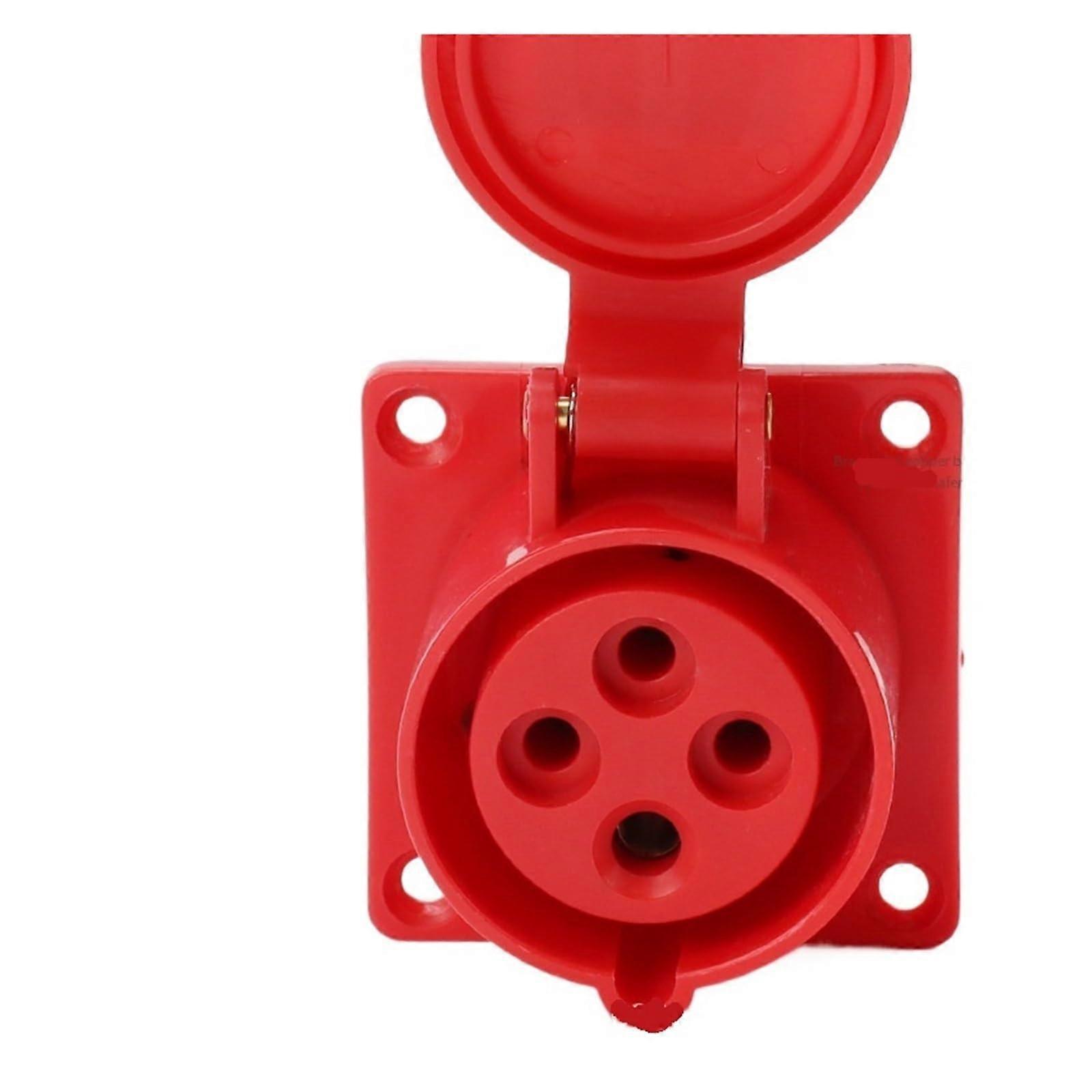Industrial Plug Socket 16A 4 Pin Aviation Connector Waterproof Concealed Flush Mount Power Socket