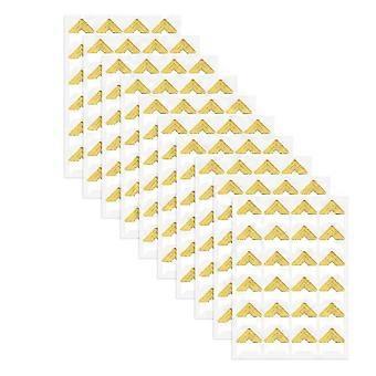 240 Pieces Photo Corners compatible with Scrapbooking, Gold Photo Corner Stickers, Self-Adhesive Photo Mounting Corners,Gold