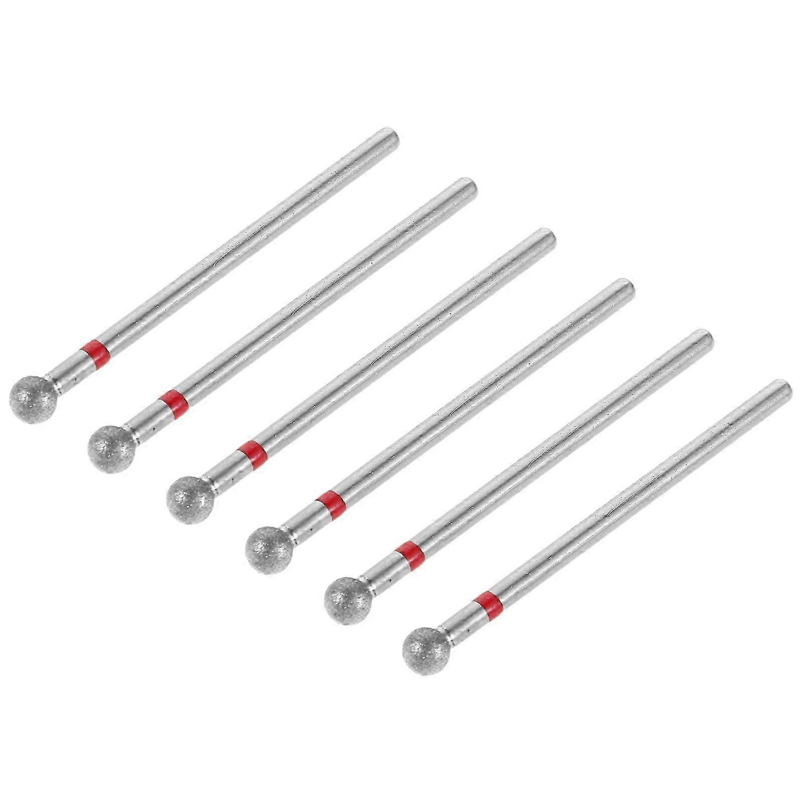 Precise Cuticle Cleaning 6Pcs Diamond Nail Drill Bits Kit