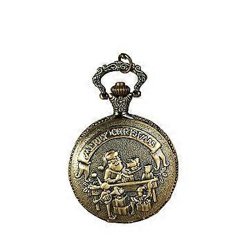 Pocket Watch Santa Claus Vintage Quartz Watch for Watching Time