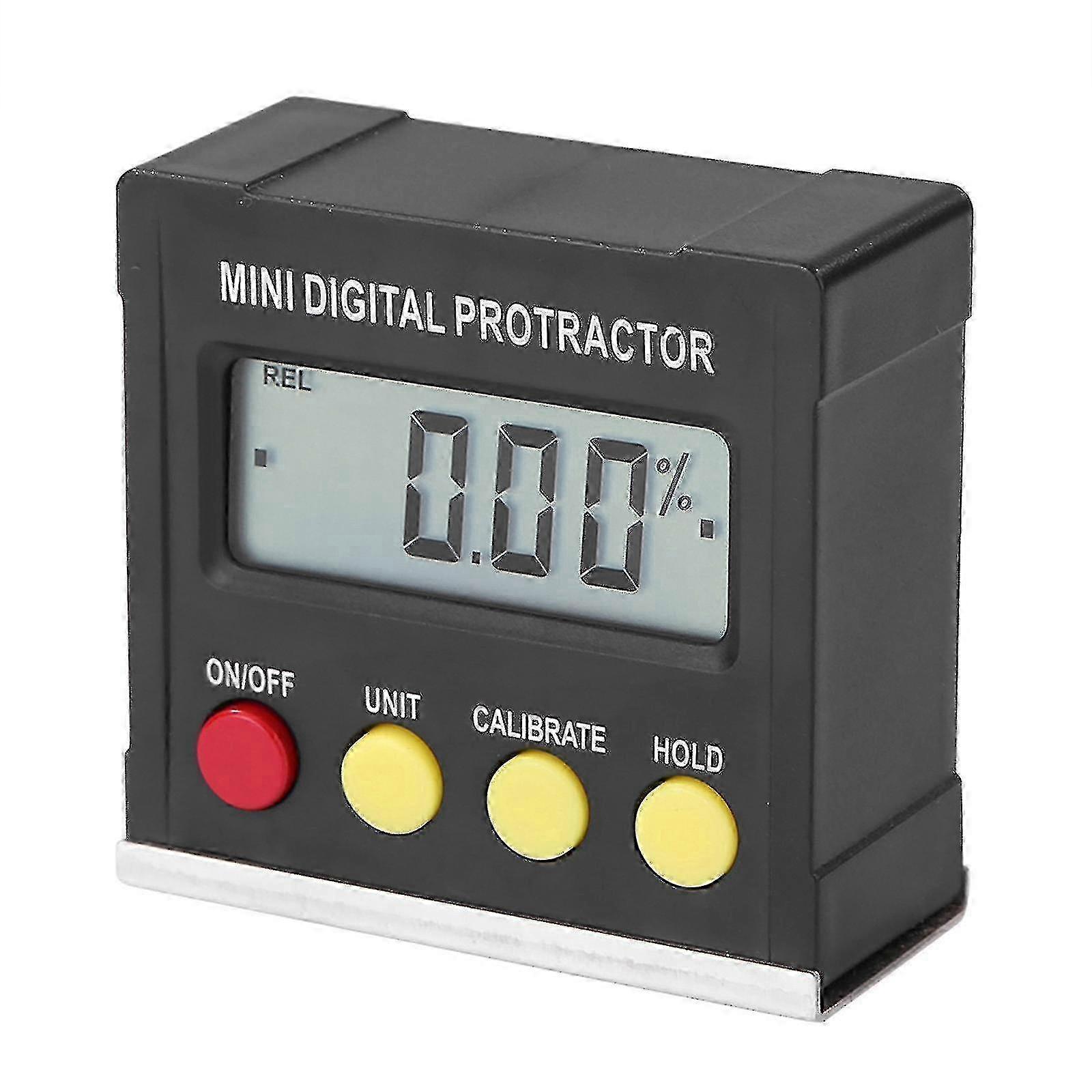 360° Mini Digital Protractor & Level Box, Magnetic Angle Finder with Backlight