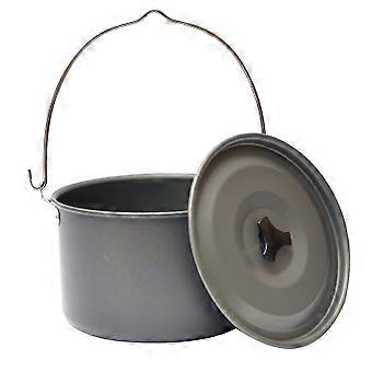 Camping Hanging Pot Black Aluminum Alloy for Camping Portable Cooking Cookware