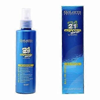 Maschera per capelli senza purificante 21 Express Silk Protein Spray Salerm 973-34678 (150 ml)