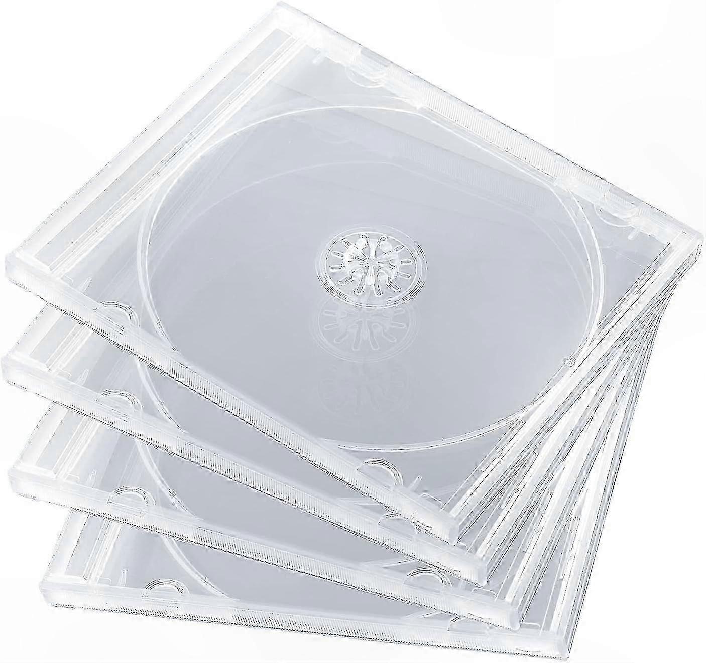 Durable PP Clear CD Case, 10.4mm Single Disc Storage Solution VYD