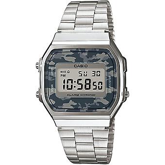 R.Casio Digital Camouflage Watch for Unisex Digital Quartz With A168WEC-1EF Stainless Steel Bracelet