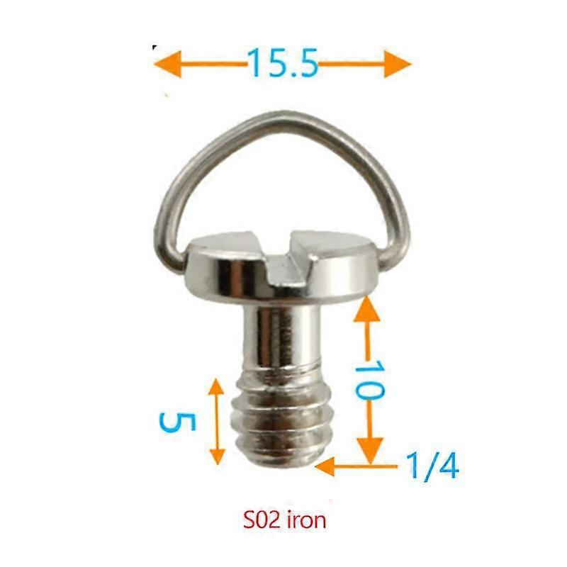 1/4 Inch D-Ring Tripod Screw Adapter Quick Release Plate Mounting Adapter for Camera