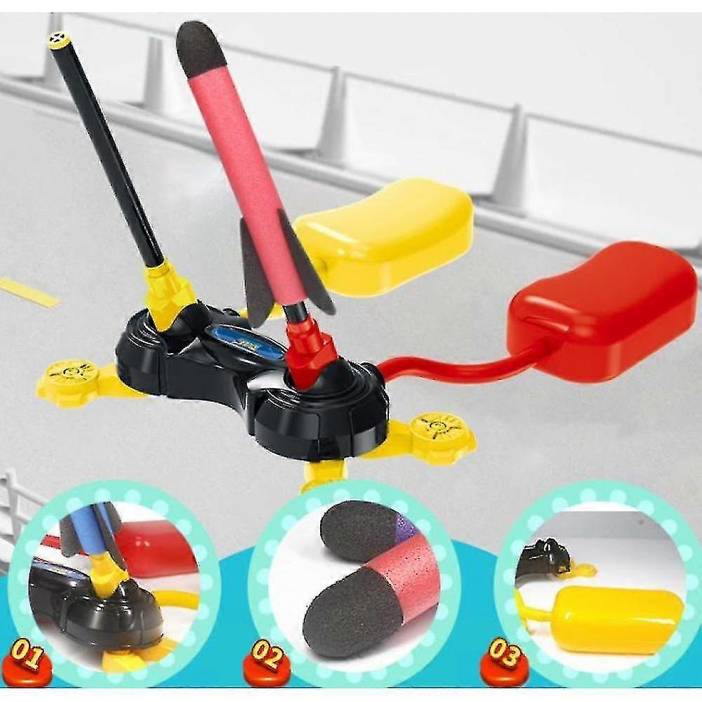 Stable Dual-Launch Rocket Toy