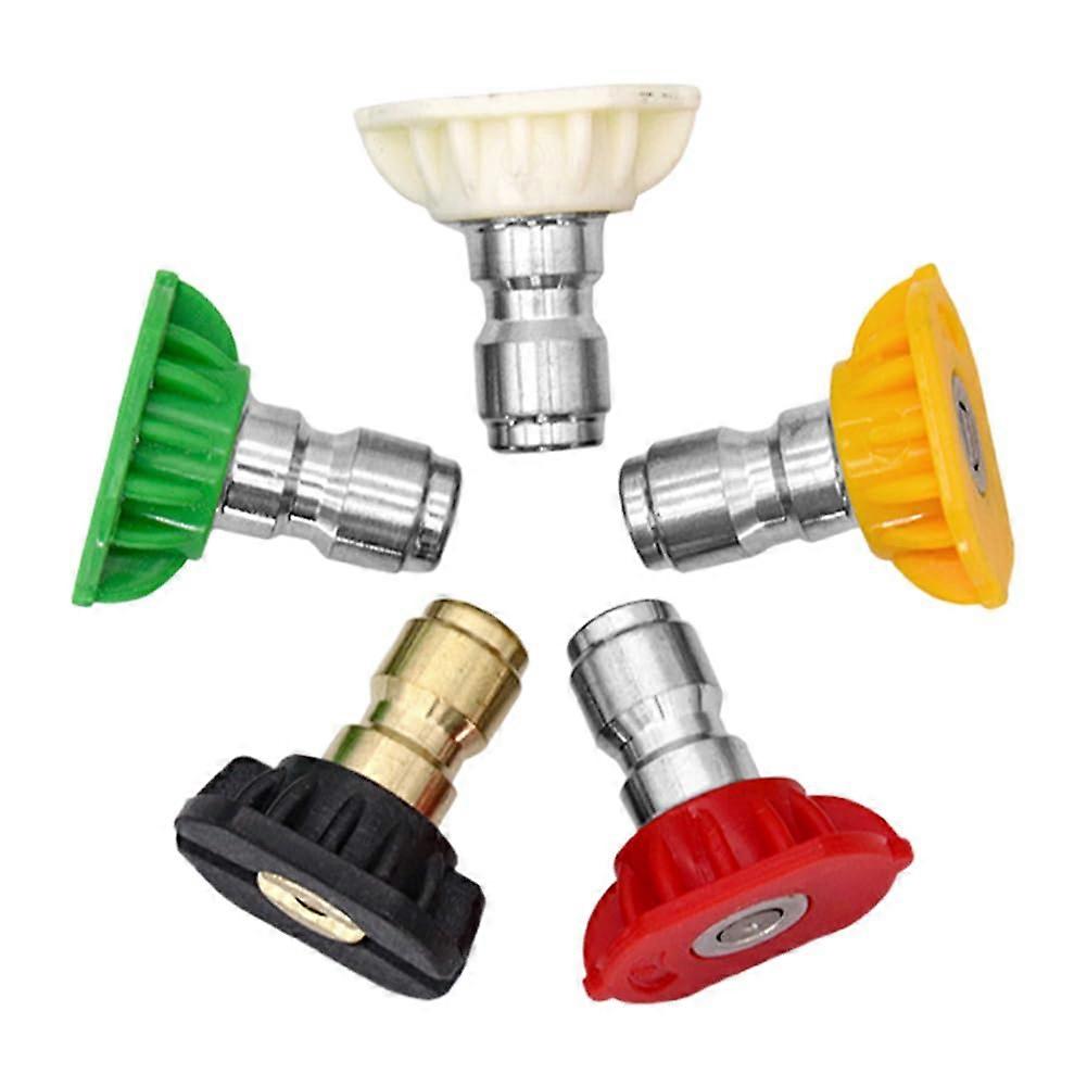 Pressure Washer Nozzle Tips 5 Pack, FiveAngle Quick Connect Nozzle Kit 2.0 Size Universal