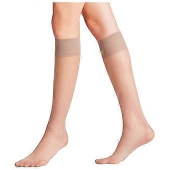 Falke Pure Matt 20 Denier Knee High Socks - Taupe Brown
