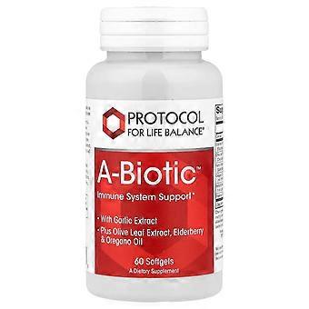 Protocol for Life Balance, A-Biotic, Immune System Support, 60 Softgels