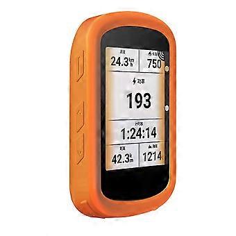 Soft Silicone Computer Case Compatible with Edge 840 Bike GPS, Full Coverage Anti-Slip Protective Sleeve, Orange