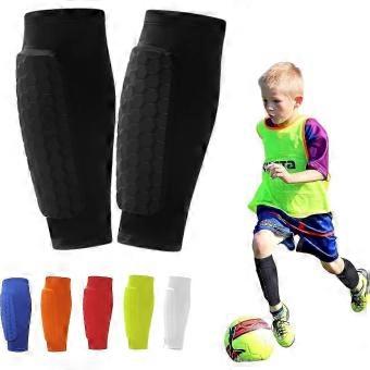 Soccer Shin Guards, Honeycomb Pads, Calf Compression Sleeve, for Youth and Adult