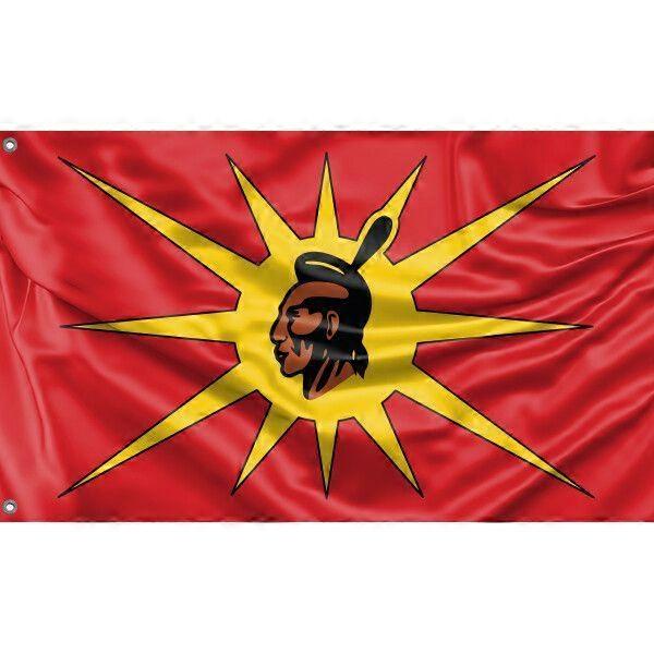 Mohawk Warrior Society Flag Unique Design