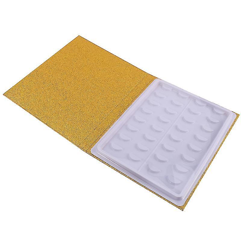 27.5X22.5cm Golden Refillable Makeup Palettes & Cases 1pc Empty Eyelash Case Plastic Eyelash Storage