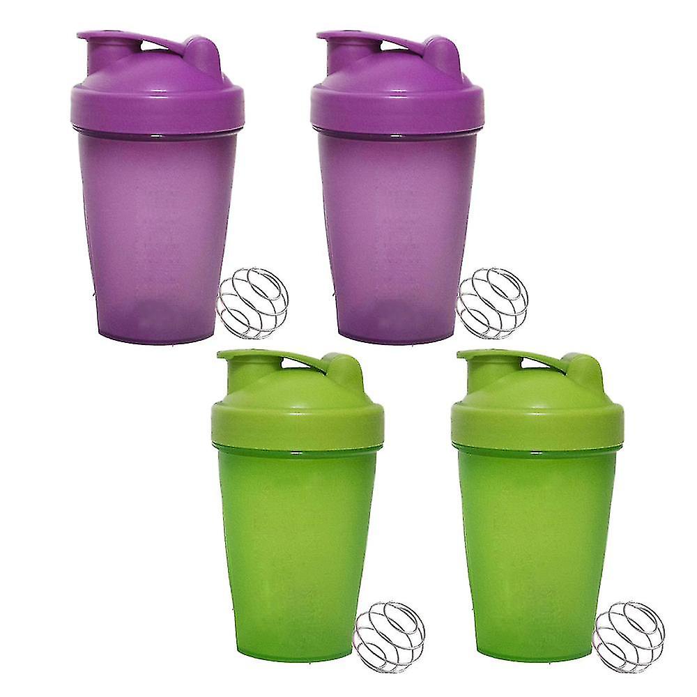 [4pcs] 20-ounce Shaker Bottle With Wire Whisk Balls,includes Shaker