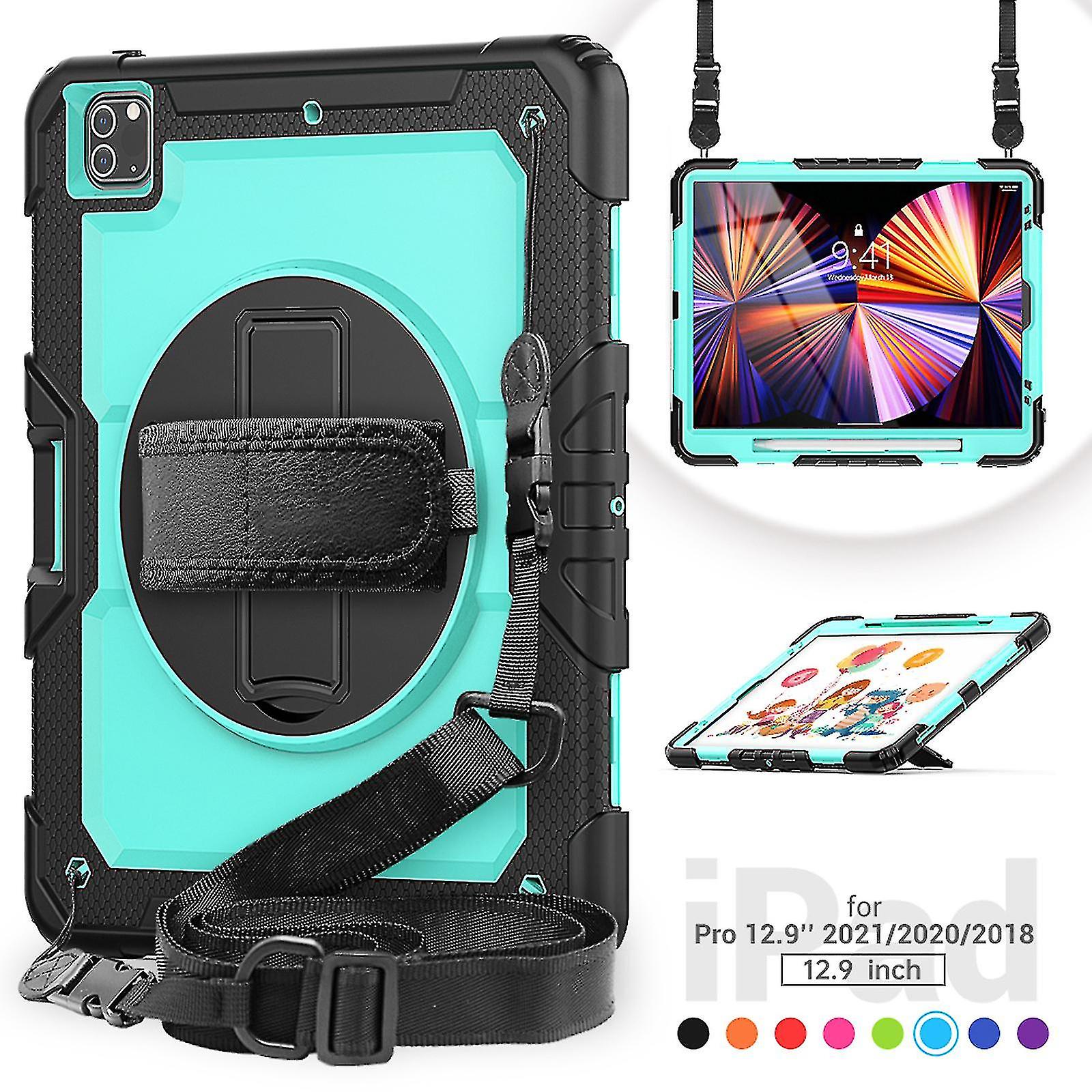 3 Level Pc Protective Case For Ipad Pro 12.9'' 2021 5th Generation,multi-function Bracket Tablet Cover
