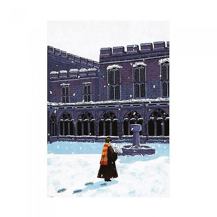 Harry Potter The Snowy Courtyard Print