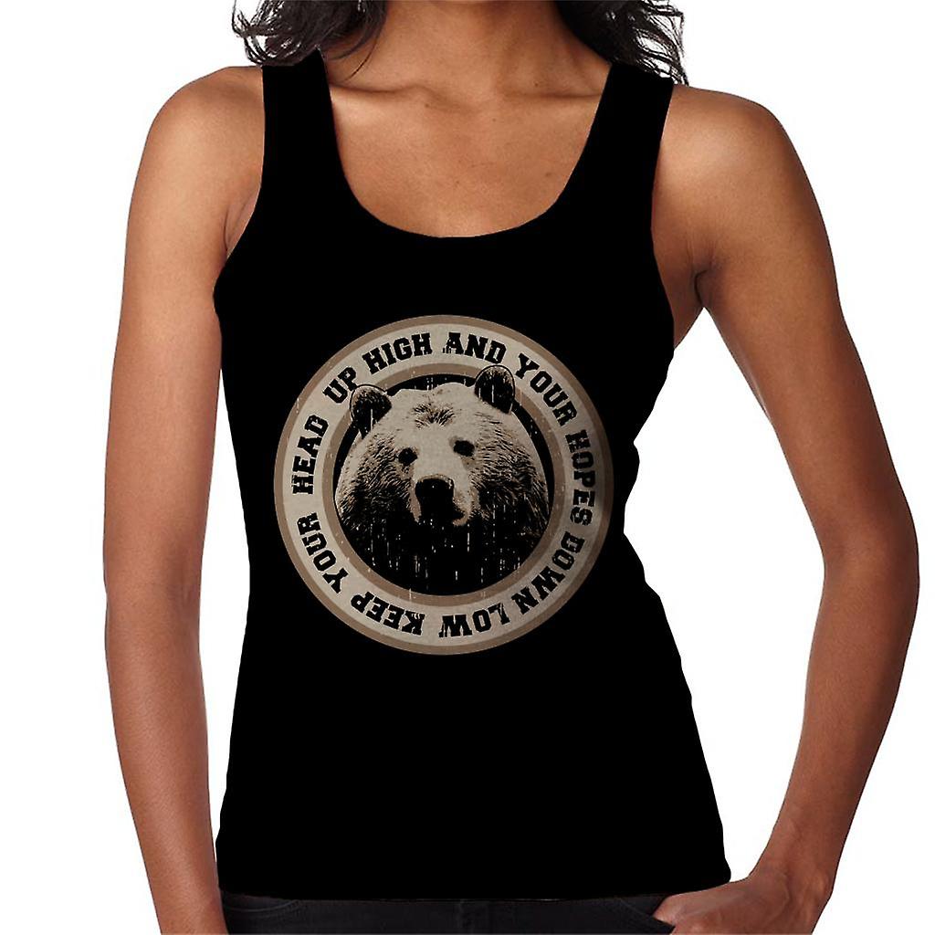 Keep Your Head Up High Bear Badge Women's Vest