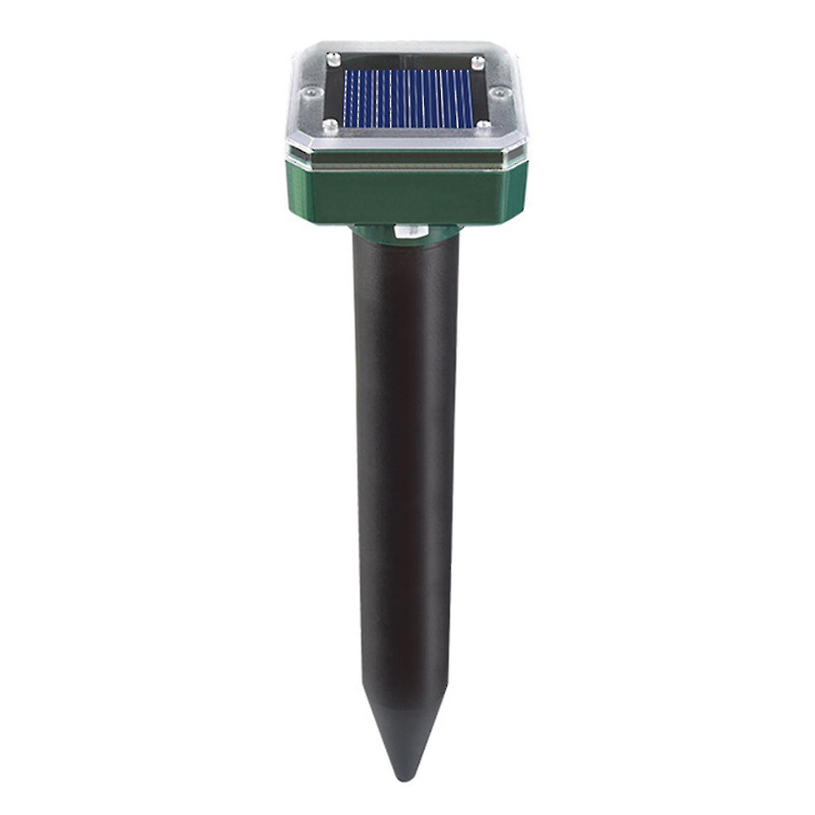 Solar Mole Repellent Rat Pest Repeller Waterproof Solar Powered Stakes compatíveis com jardim e quintal A