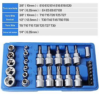 thumbnail image 2 of Gearzaar 34-Piece Torx Bit & E-Socket Set - 3/8 2 of 5