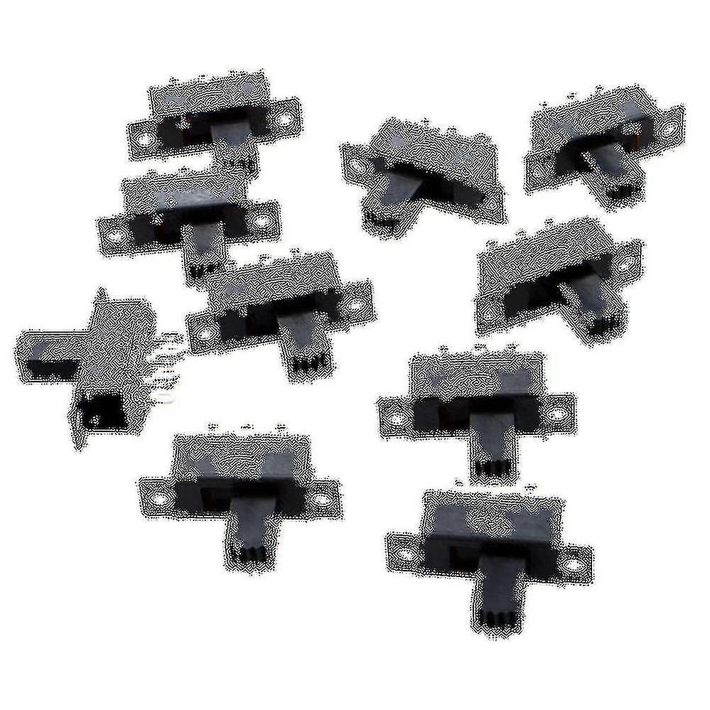 10 Pcs 6 Pins 2 Positions Dpdt On/on Mini Slide Switch