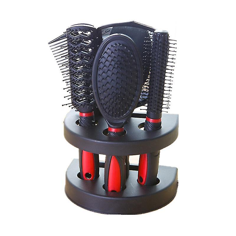 5 قطع مشط مجموعة تدليك المنزلية مرآة مجموعة الشعر المجعد الأضلاع الشعر المستقيم مشط متعدد الوظائف Detangler للنساء فرشاة فروة الرأس